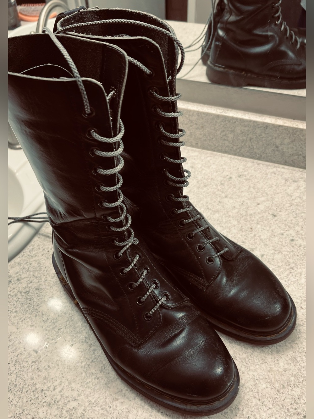 Dr. Martens 🔥EXCEPTING OFFERS🔥 Black Leather 1914 Boots MADE IN ENGLAND MIE US-9 - Picture 3 of 8